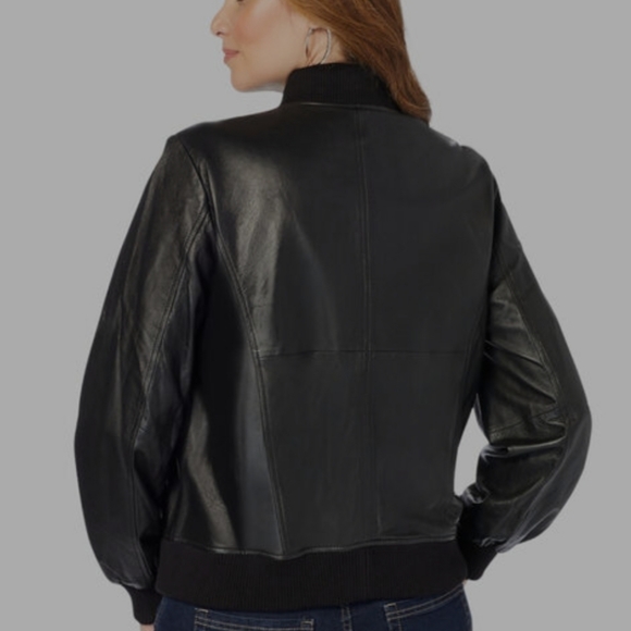 Leather Bomber Jacket - Picture 4 of 7